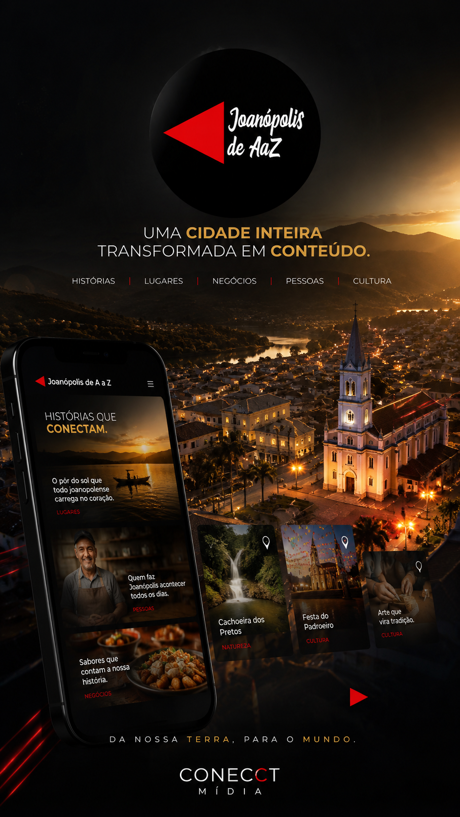 Case Joanópolis de A a Z desenvolvido pela Conecct Mídia