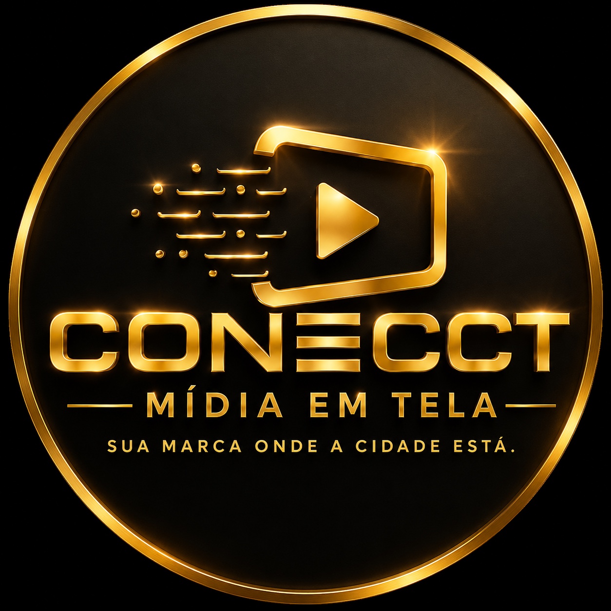 Logo oficial Conecct Mídia em Tela